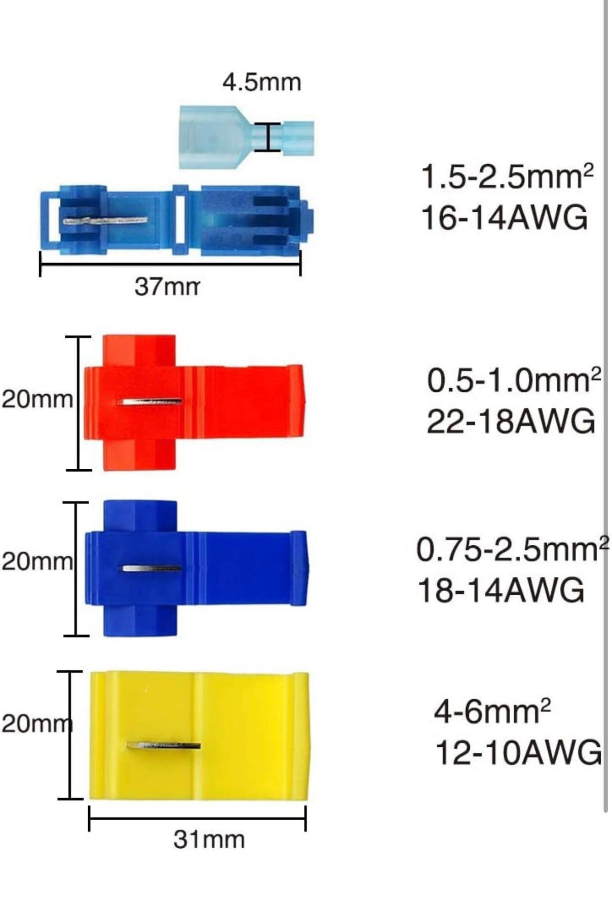 YIXISI T-tap Draadverbinders 60st + Krimpverbinders 15st