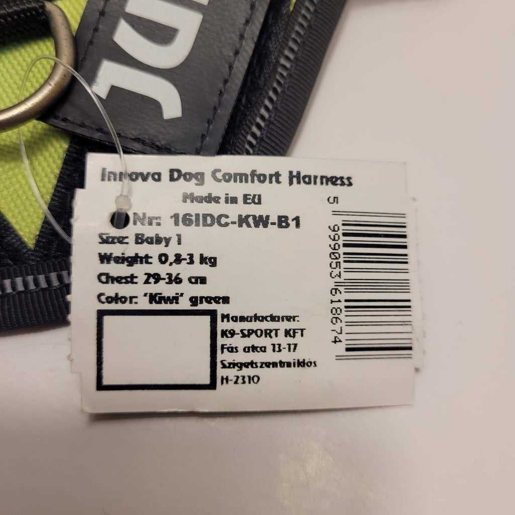 Julius-K9 IDC Powertuig Baby 1 – Neongeel