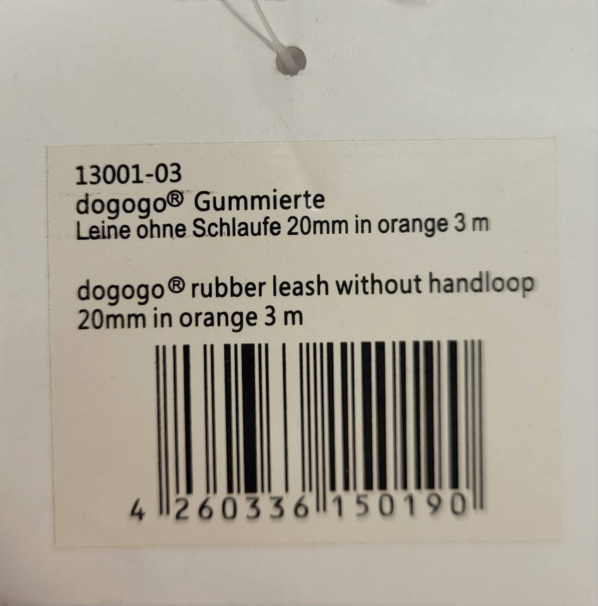 DOGOGO Reflective Long Training Leash – Orange – 3 m