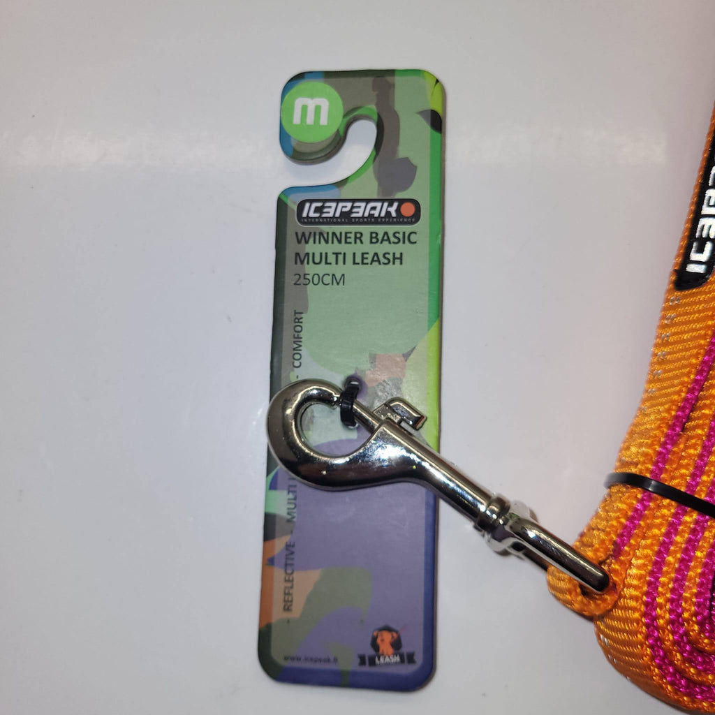 IcePeak Winner Basic Multi Leash 250cm Orange