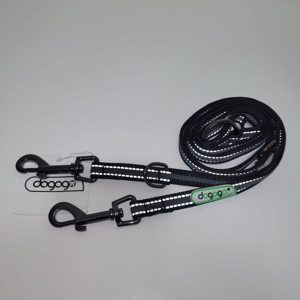 Dogogo Reflective Double Dog Leash 2.2m – Multiple Colors