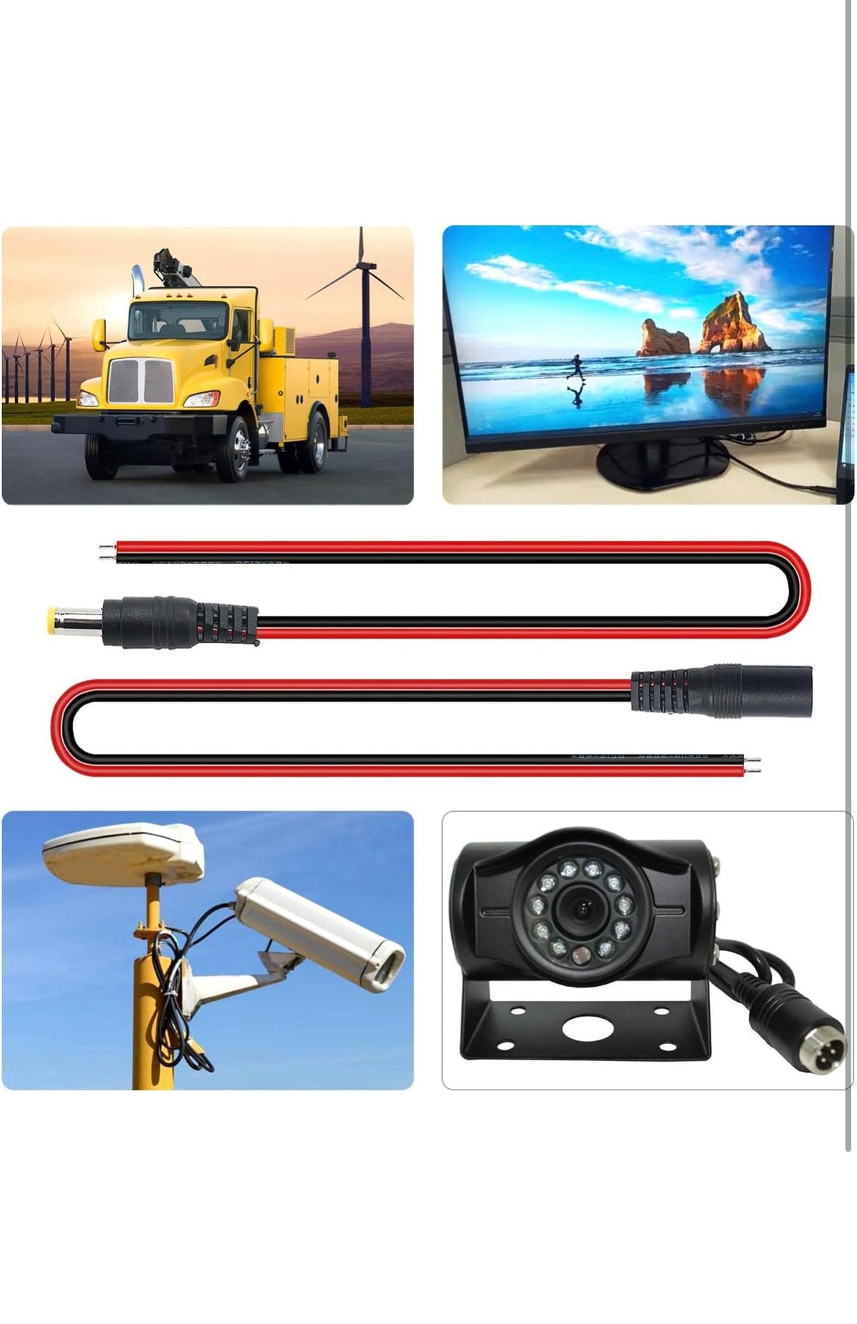 YIXISI DC Voeding Kabel Pigtail Connectoren 10st