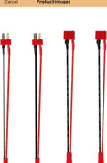 YIXISI T-Plug Deans Pigtail Kabels 4st 20AWG Siliconen