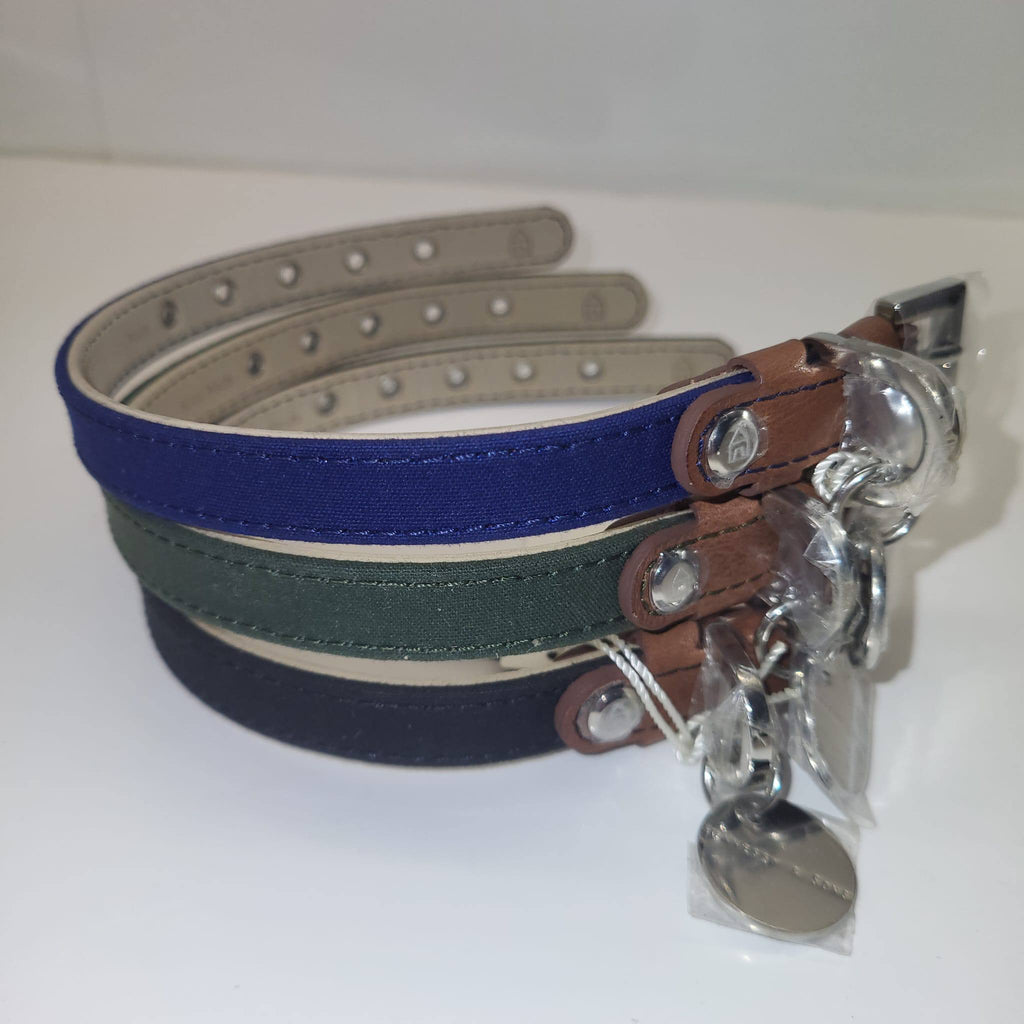 Hennessy & Sons Leather Dog Collar with Tag
