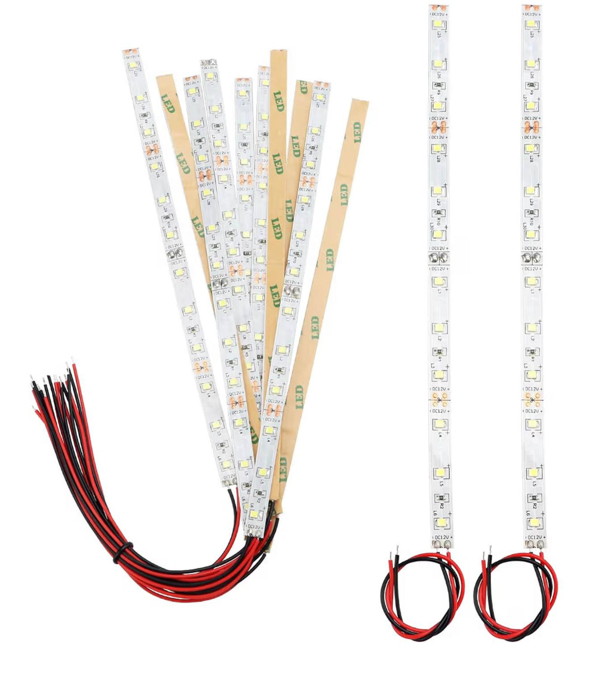 YIXISI LED Strip Bars 12V Koud Wit 12st Set