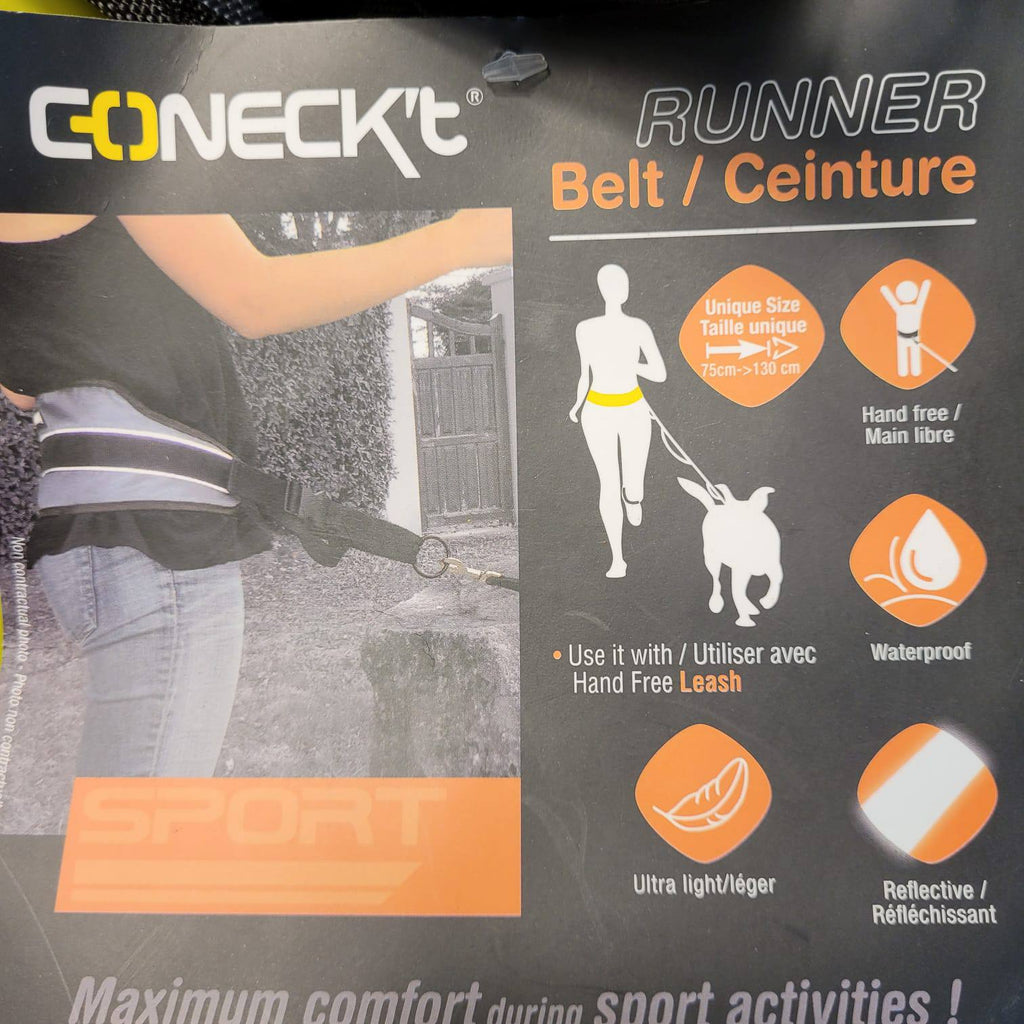GONECKt Canicross Running Belt – Black