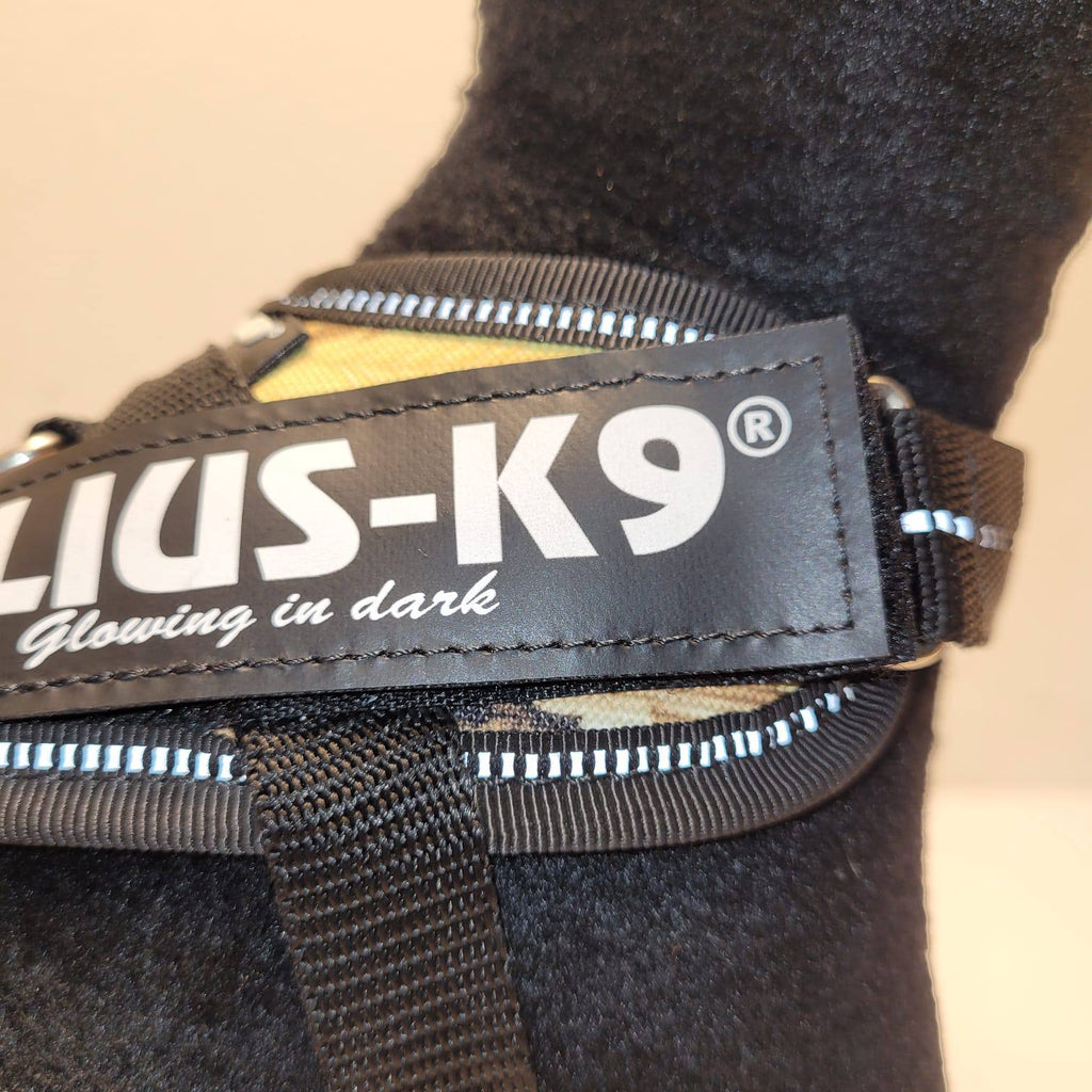 Julius-K9 IDC Powerharness Baby 1 – Camo Glowing in Dark