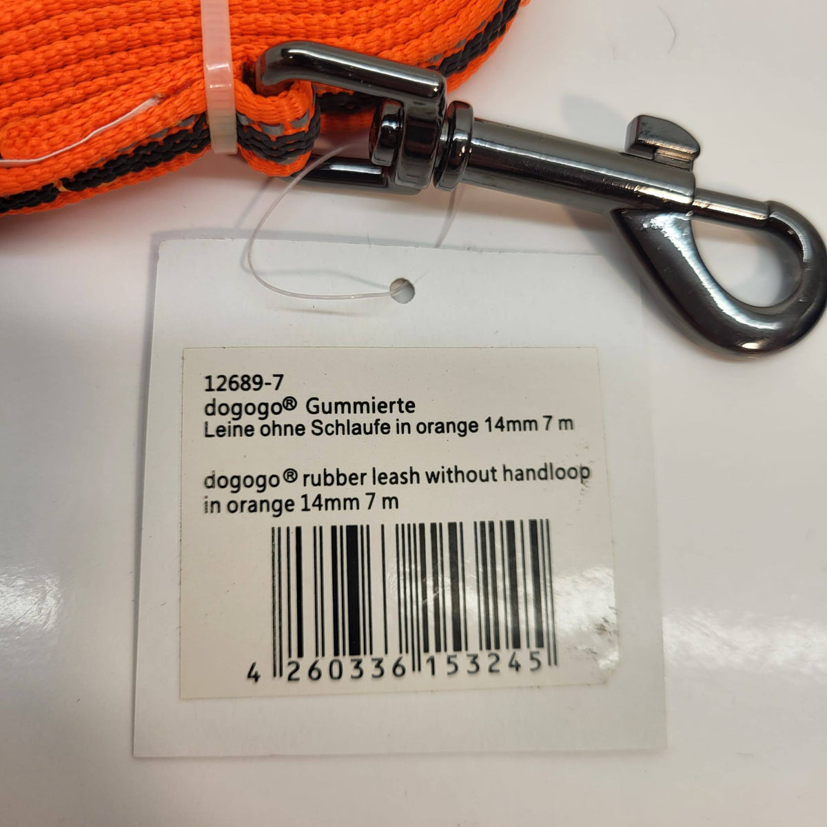 DOGOGO Reflective Long Training Leash – Orange – 7 m