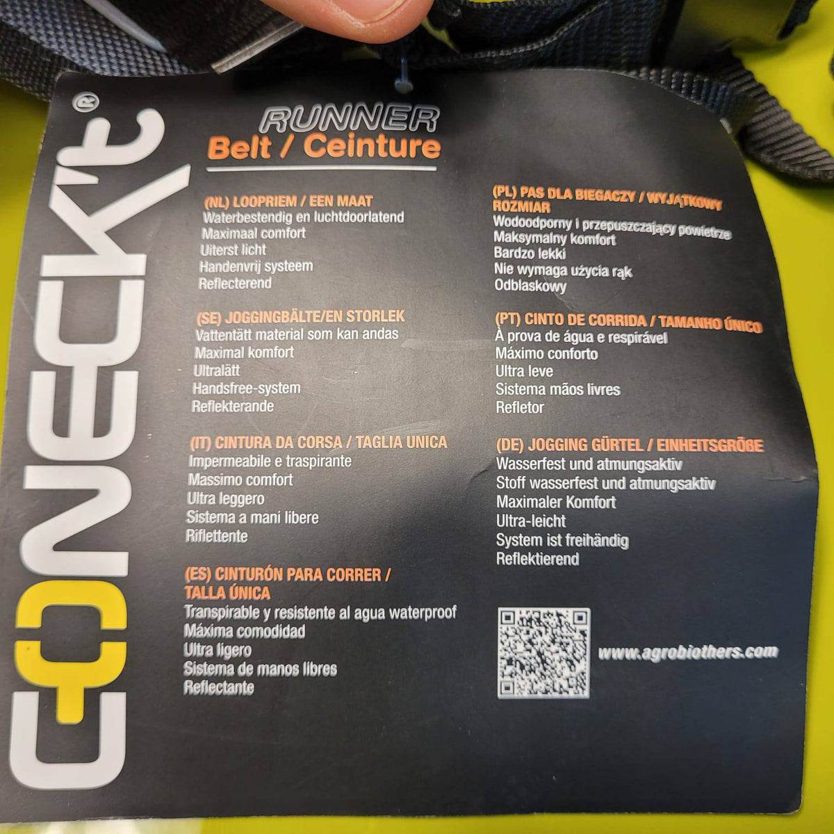 GONECKt Canicross Running Belt – Black
