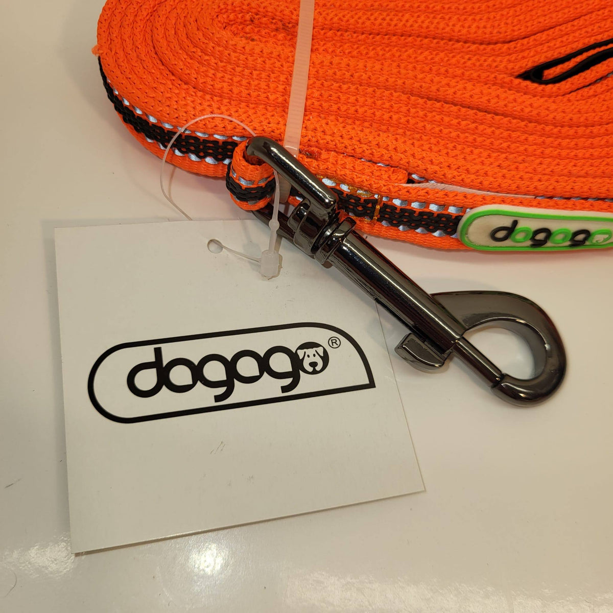 DOGOGO Reflective Long Training Leash – Orange – 7 m