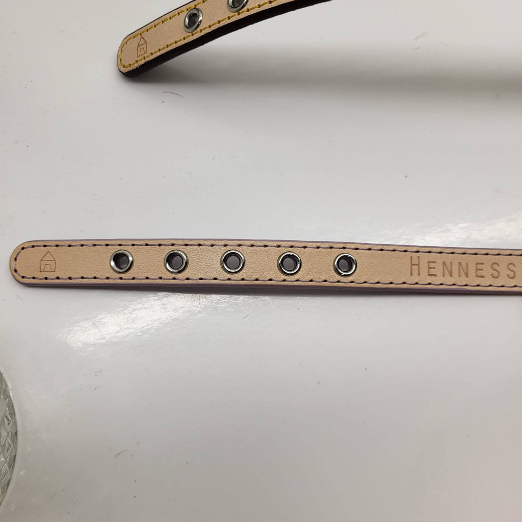 Hennessy & Sons Handmade Natural Leather Dog Collar