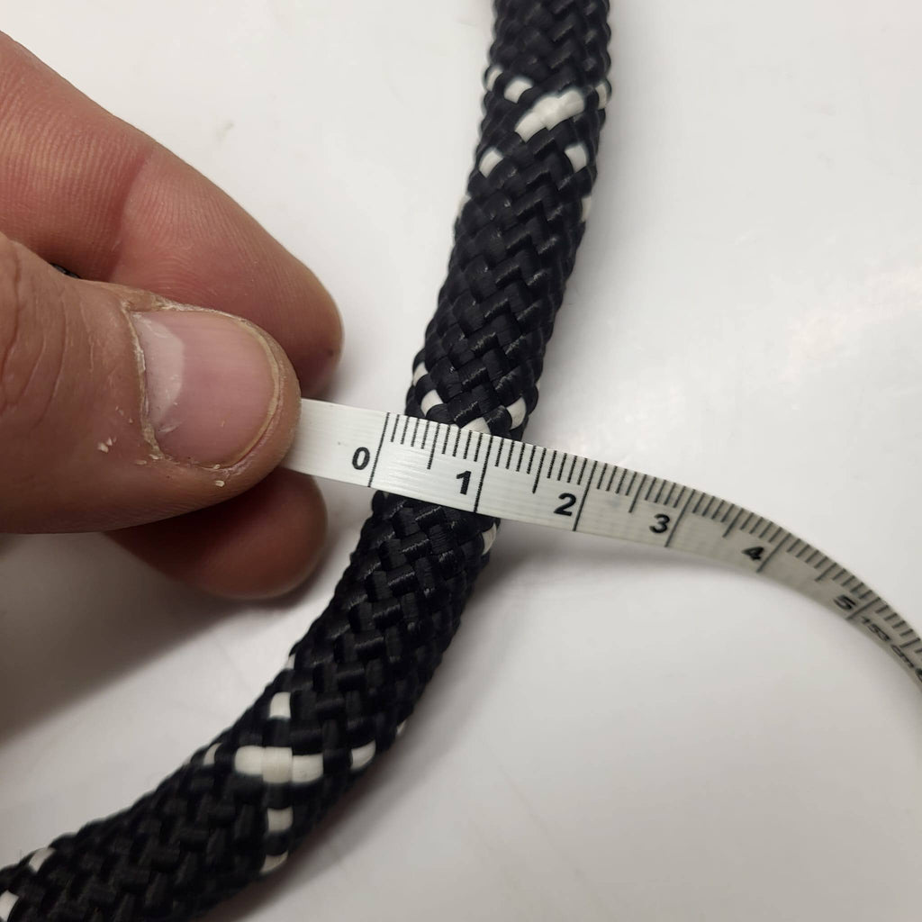 Julius K-9 Reflective Rope Slip Collar Black