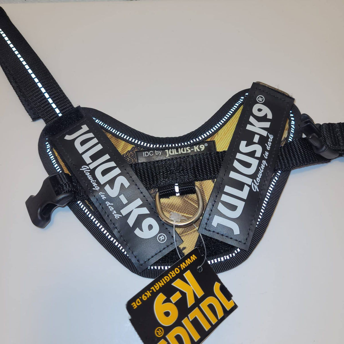 Julius-K9 IDC Powerharness Baby 1 – Camo Glowing in Dark