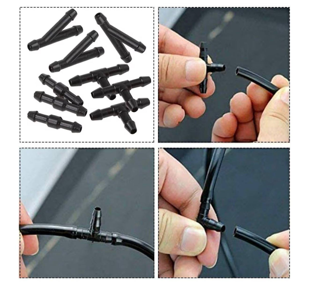 YIXISI Vacuum Hose Kit with T-Connectors
