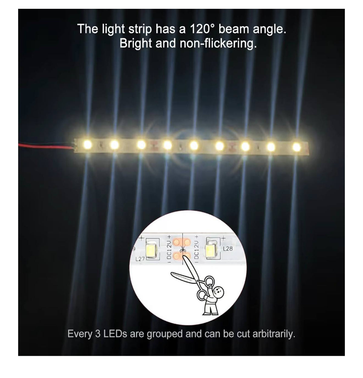 YIXISI LED Strip Bars 12V Koud Wit 10st