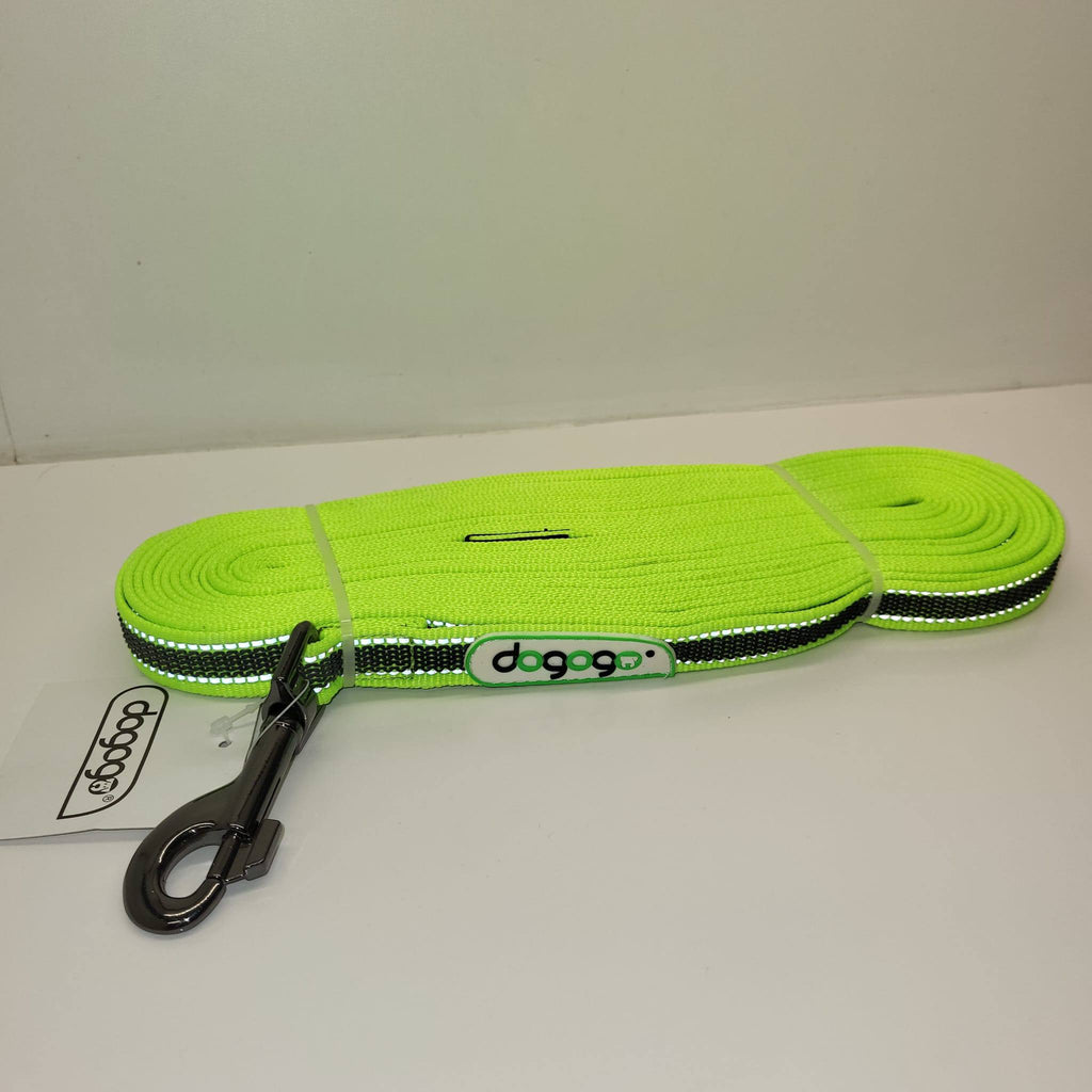 Dogogo Reflective Neon Yellow Long Training Leash