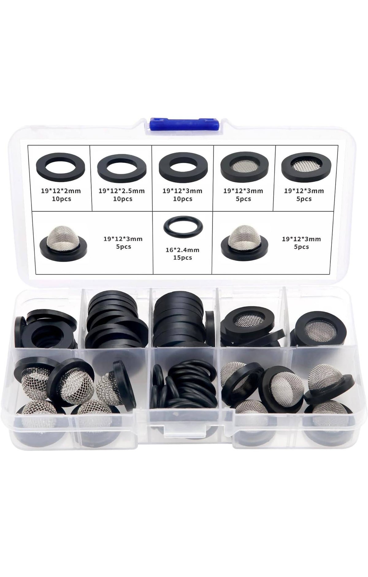 YIXISI Slangpakking Assortiment 65st met Zeeffilters