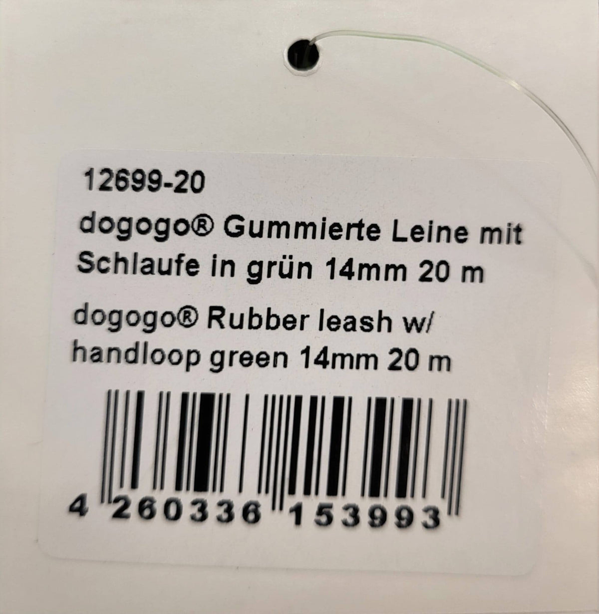 DOGOGO Reflective Long Training Leash – Green – 20 m