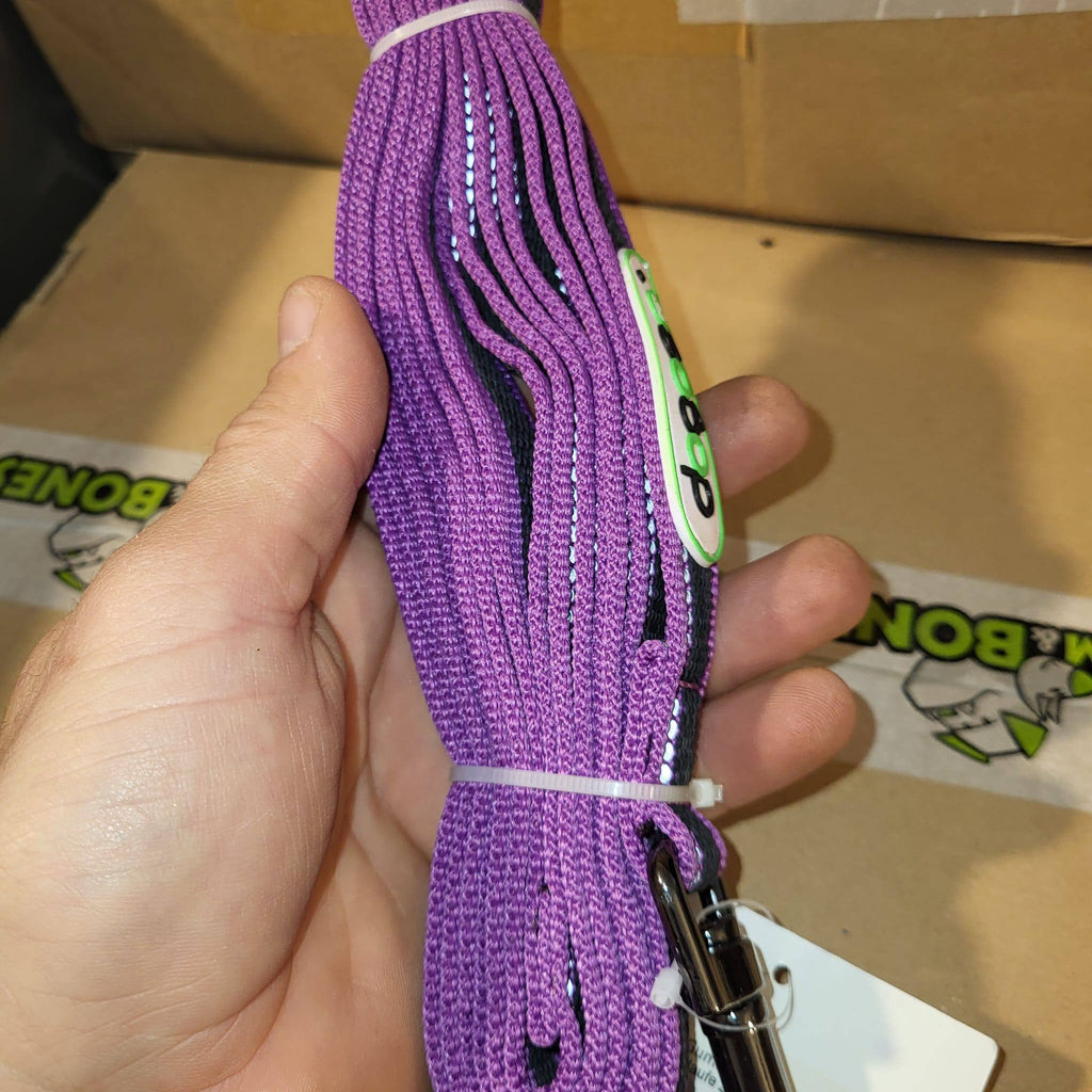 DOGOGO Reflective Long Training Leash – Purple – 5 m