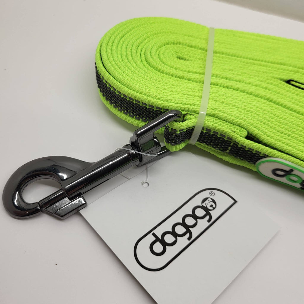 Dogogo Reflective Neon Yellow Long Training Leash