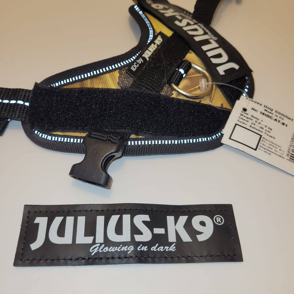 Julius-K9 IDC Powerharness Baby 1 – Camo Glowing in Dark