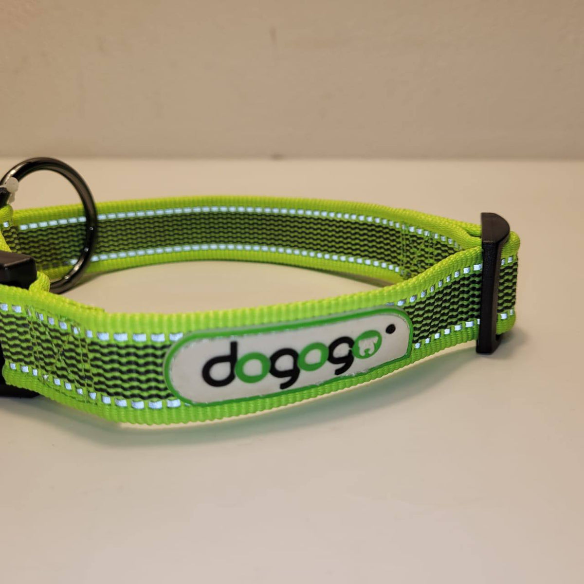 Dogogo Reflective Dog Collar – Neon Green, 50-65cm