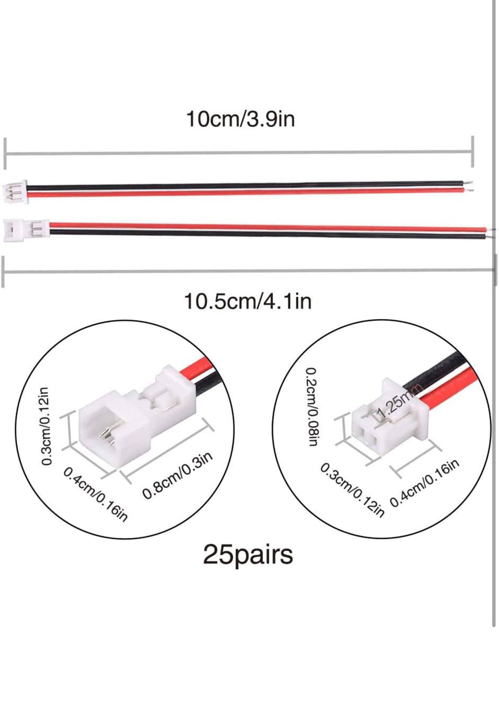 YIXISI JST XH2.54 Draadconnectoren 40st