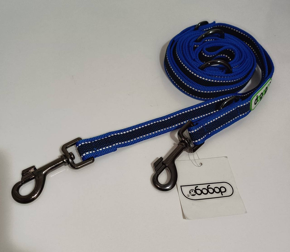 Dogogo Reflective Double Dog Leash – Blue – 3m