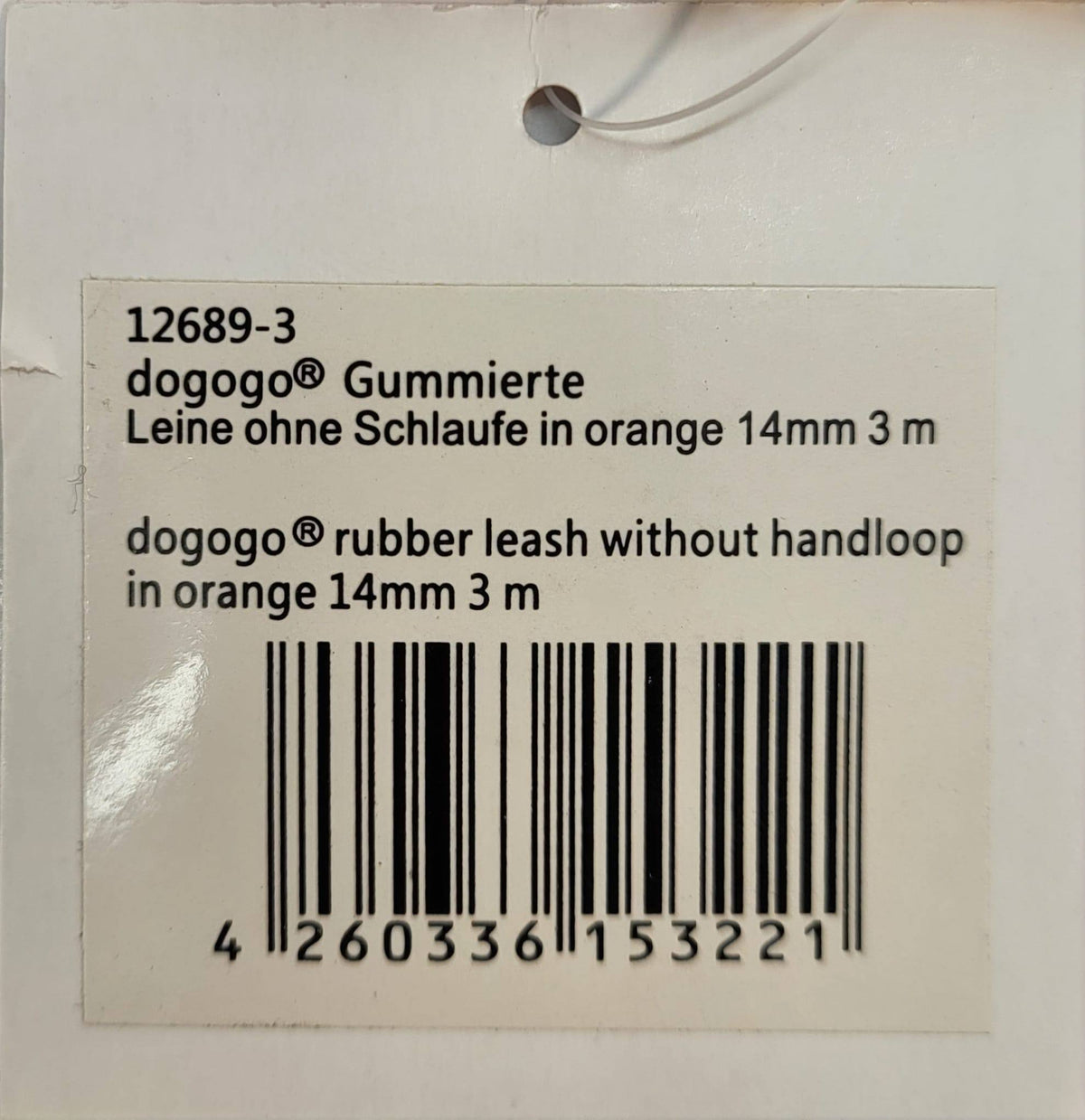 DOGOGO Reflective Long Training Leash – Orange – 3 m