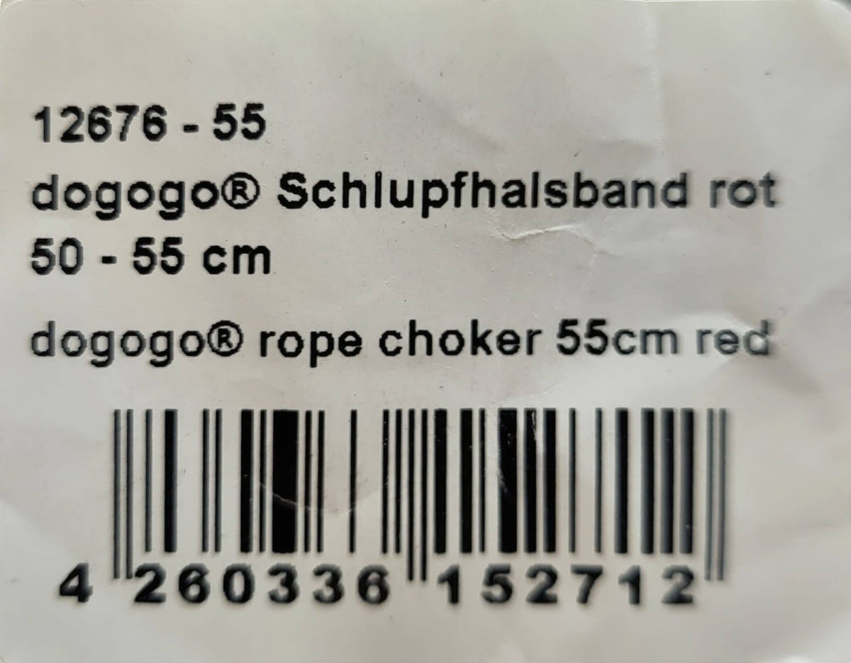 Dogogo Rope Slip Collar 55cm – Red