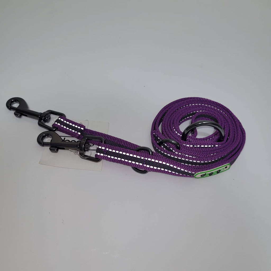 Dogogo Reflective Double Dog Leash 2.2m – Multiple Colors