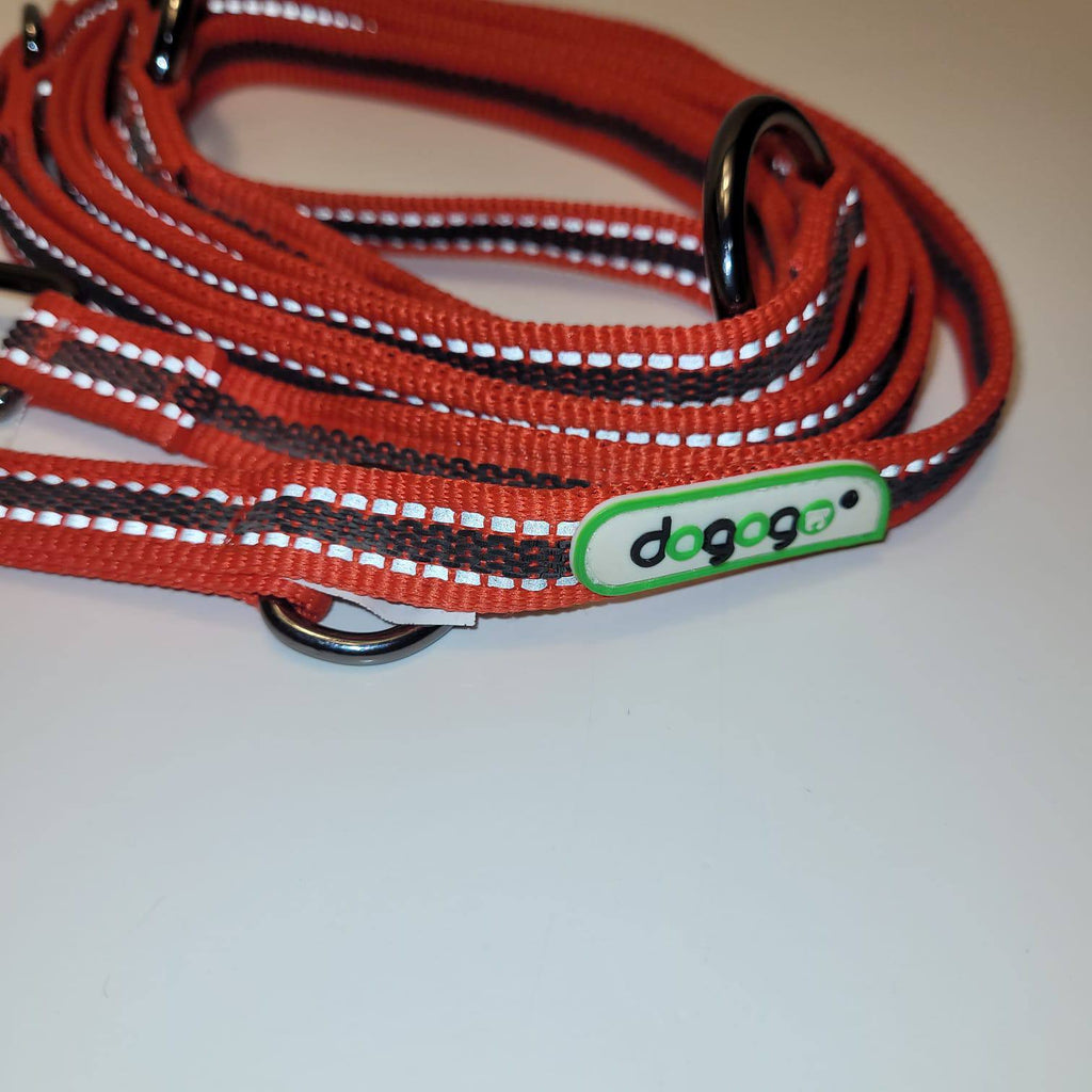 Dogogo Reflective Multifunctional Dog Leash 3.2m – Red