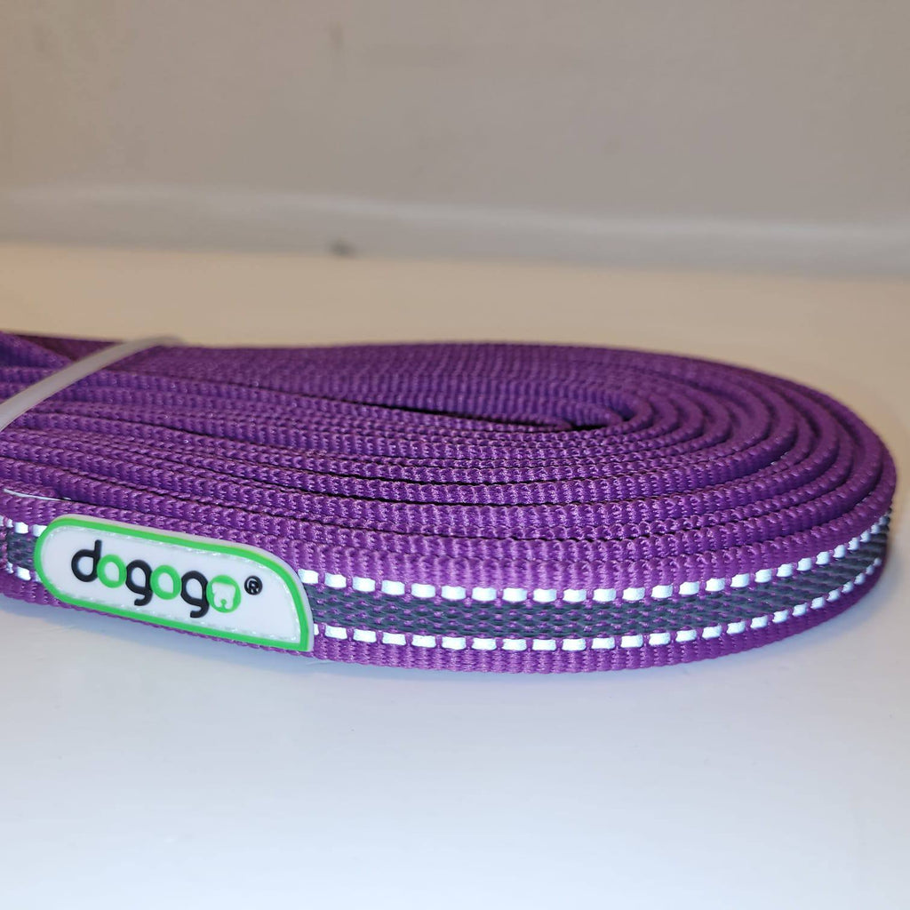 Dogogo Reflective Dog Leash 10m – Purple