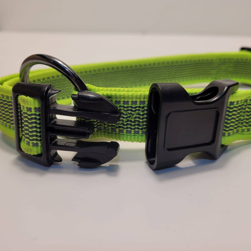 Dogogo Reflective Dog Collar – Neon Green, 50-65cm