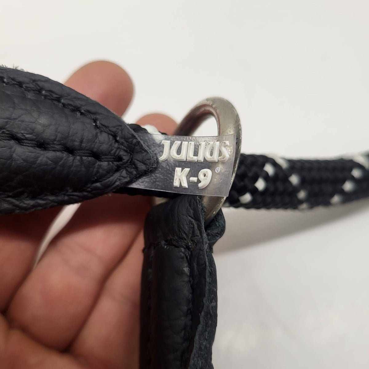 Julius K-9 Reflective Rope Slip Collar Black