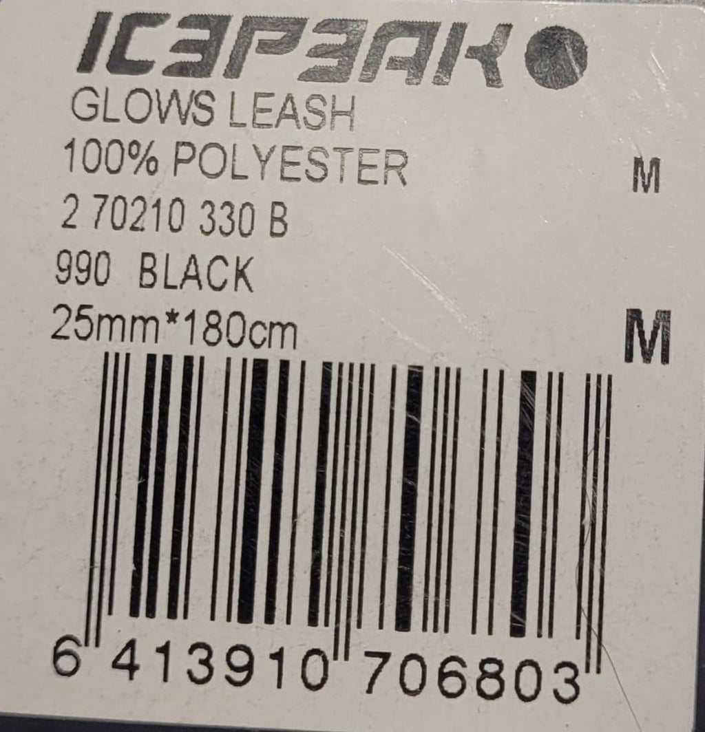 IC3PEAK Dog Leash 1.5m – Black Lightning, Size M