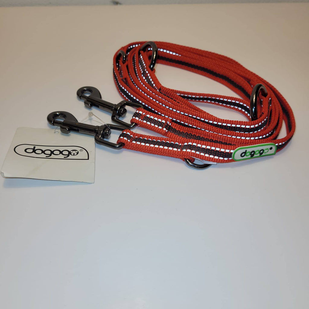 Dogogo Reflective Multifunctional Dog Leash 3.2m – Red