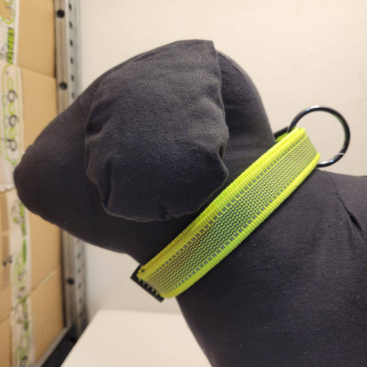 Dogogo Reflective Dog Collar – Neon Green, 50-65cm