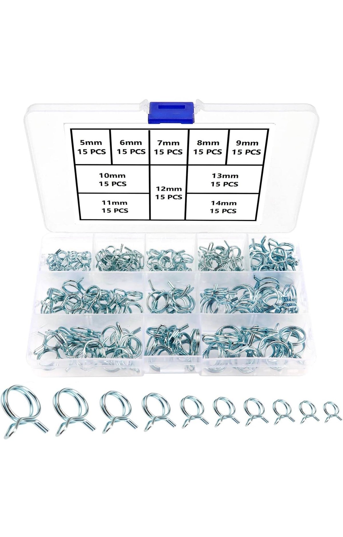 YIXISI Slangklemmen Assortiment 150st 5-14mm