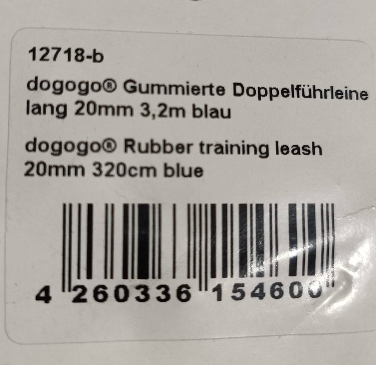Dogogo Reflective Double Dog Leash – Blue – 3m