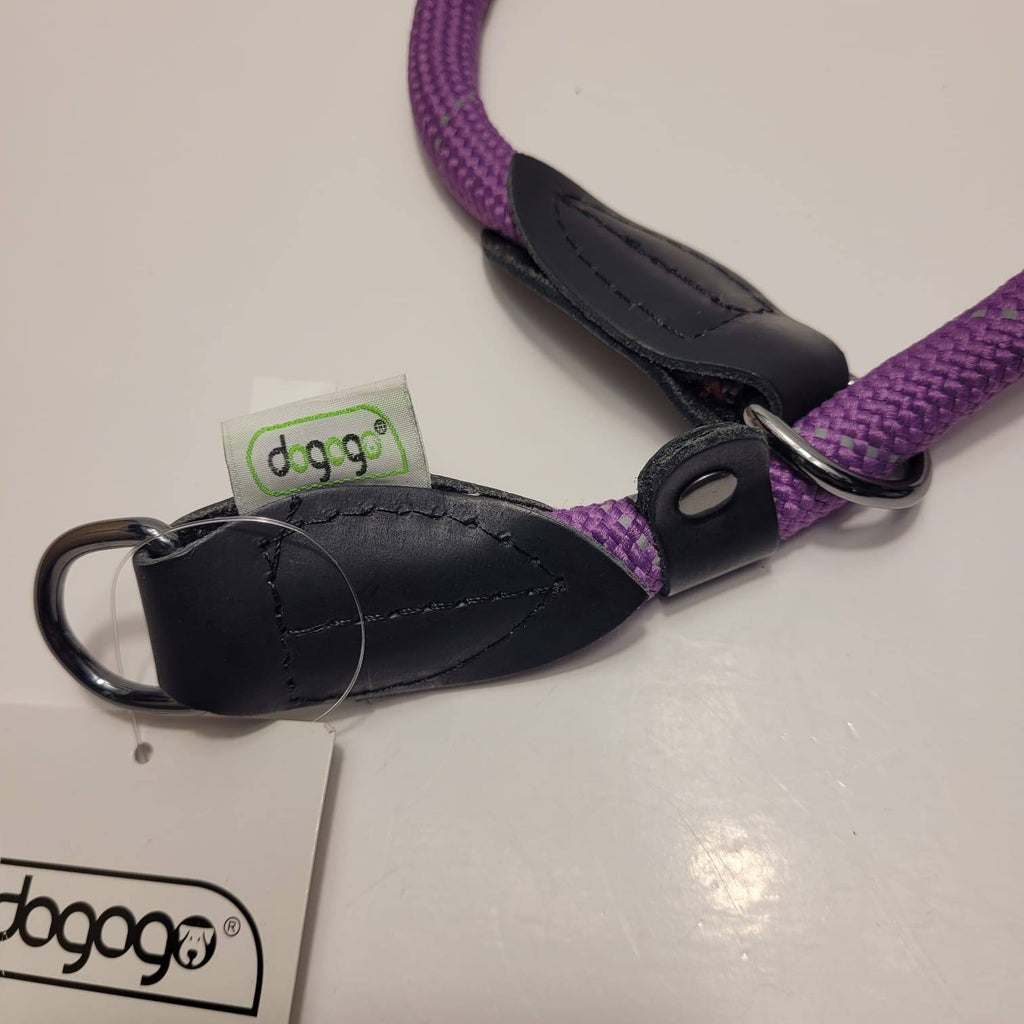 Dogogo Rope Dog Collar – Purple, 45-50cm
