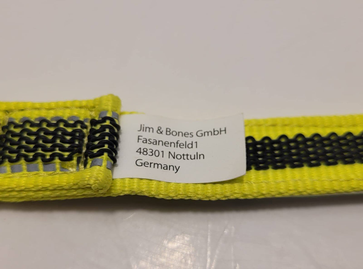 Dogogo Reflective Dog Leash 1.2m – Neon Yellow/Black, 20mm