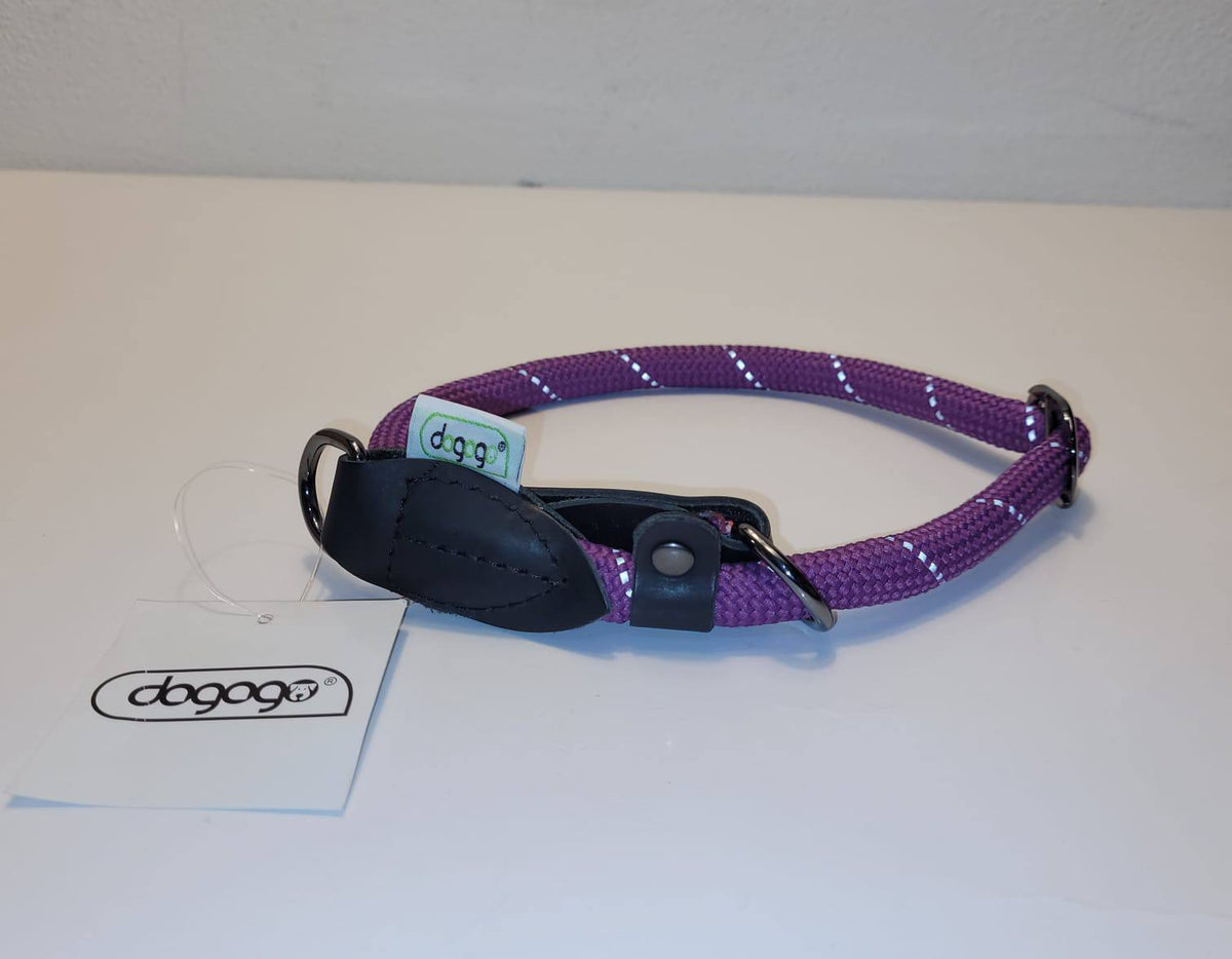 Dogogo Rope Dog Collar – Purple, 45-50cm