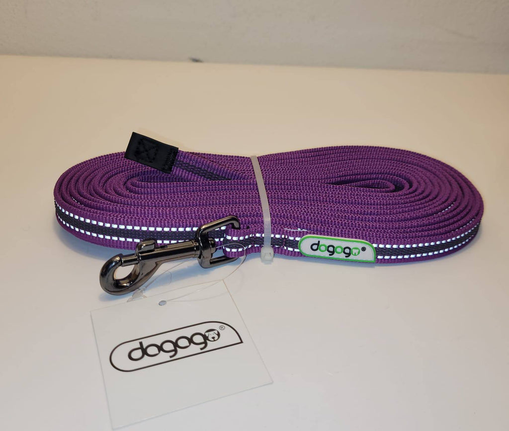 Dogogo Reflective Dog Leash 10m – Purple