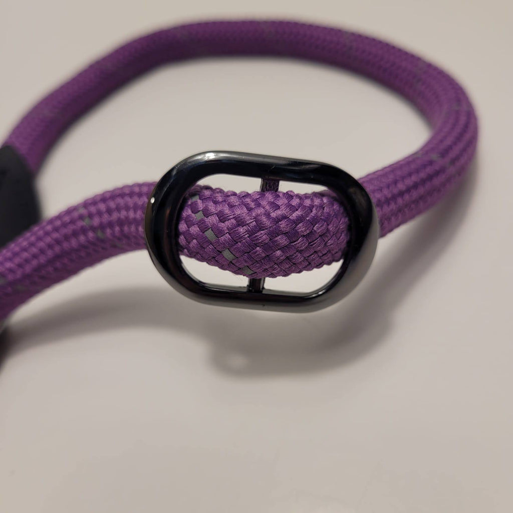 Dogogo Rope Dog Collar – Purple, 45-50cm