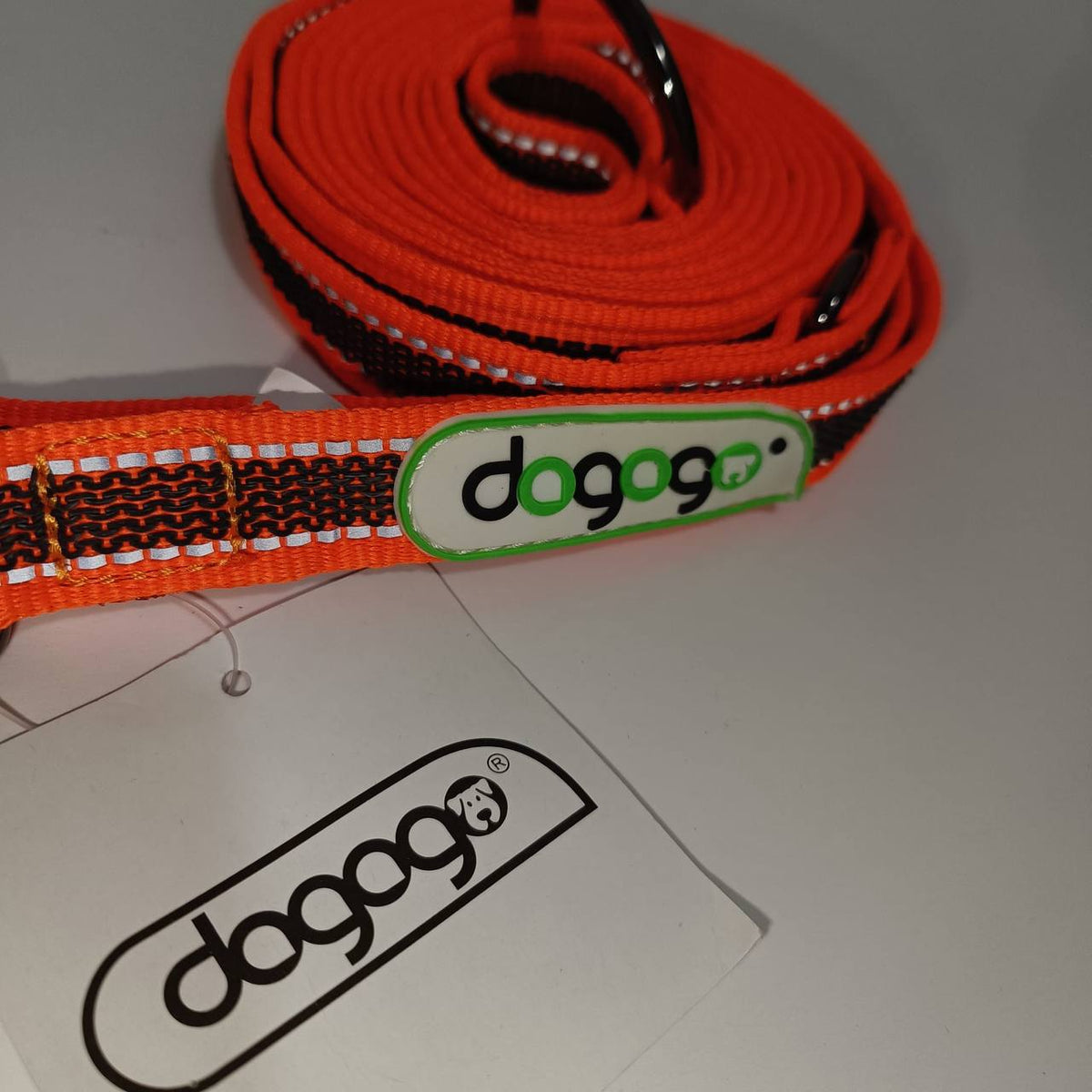 Dogogo Reflective Double Dog Leash – Orange – 3m
