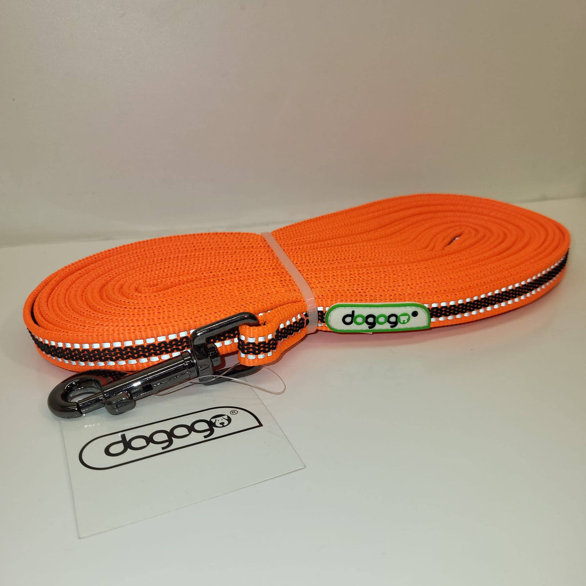 DOGOGO Reflective Long Training Leash – Orange – 10 m
