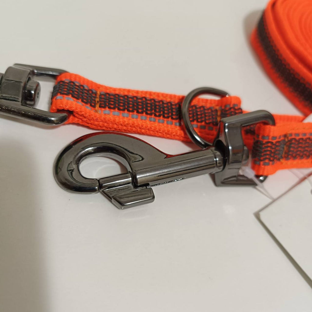 Dogogo Reflective Double Dog Leash – Orange – 3m