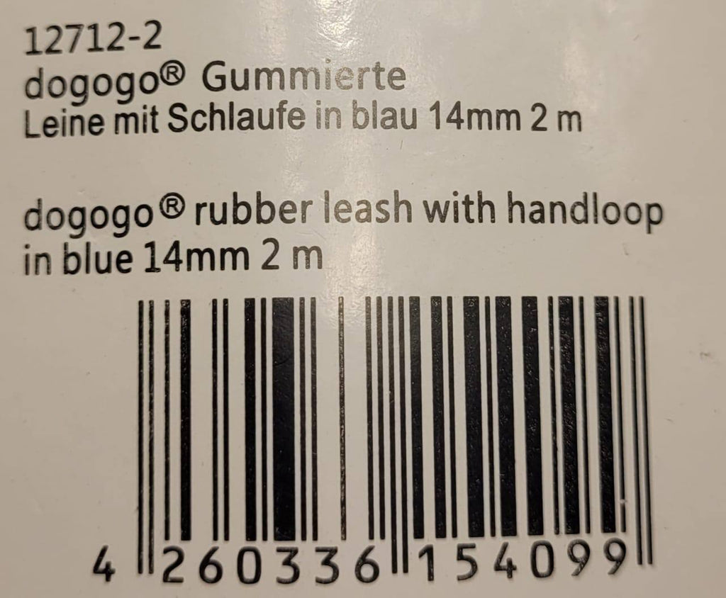 Dogogo Reflective Dog Leash 2m – Blue, 14mm