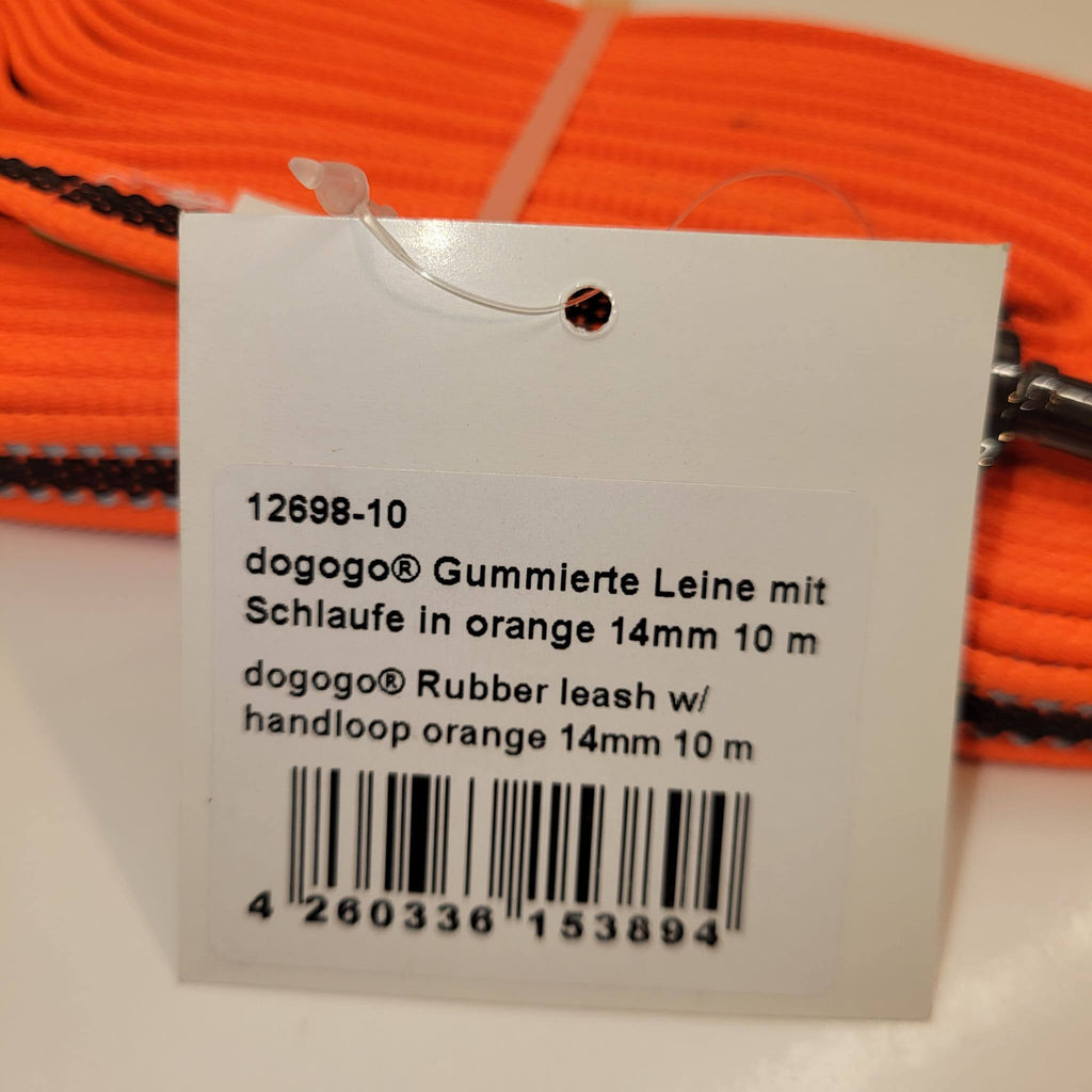 DOGOGO Reflective Long Training Leash – Orange – 10 m